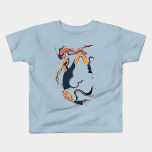 Girl dancing underwater Kids T-Shirt